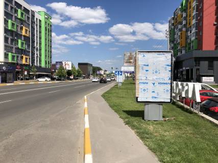 Ситилайт A в Крюковщине, 1,2х1,8м  ул. Василия Стуса, остановка об. трансп. , ЖК ПИОНЕРСКИЙ .ЖК Акварели 2 фото 1