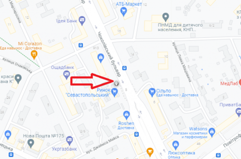 Нестандарт A у Києві, 2300х1300  бул. Чоколівський 5/7 схема