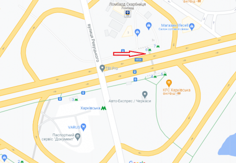 Нестандарт A в Киеве, 2300х1300  пр-т Бажана (ст.м. Харківська, в бік центру) схема