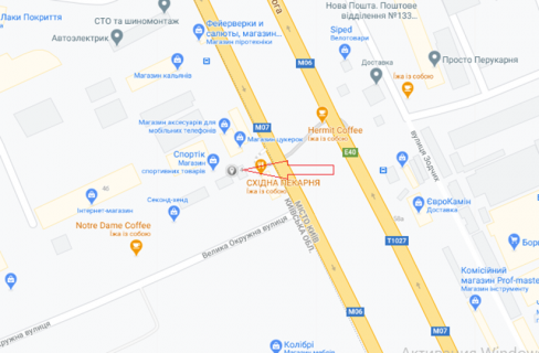 Нестандарт A в Киеве, 2700х1500  Велика Кільцева дорога, 4 (Електронмаш) схема