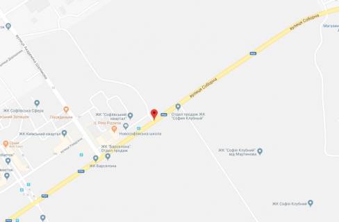 Білборд, Бігборд (Борд)  A у Софіївській Борщагівці, 3x6  ул.Соборная, перед ЖК Софиевский Квартал схема