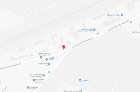 Билборд A в Вишневое, 3x6  вул.В.Чорновола, біля КЛО схема
