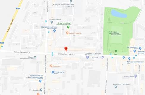 Сiтiлайт B у Вишневе, 1,2x1,8  вул.Європейська, 8 схема