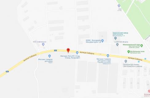 Билборд A в Софиевской Борщаговке, 3x6  Софіївська Борщагівка, вул.Соборна схема