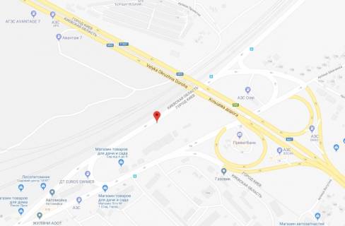 Білборд, Бігборд (Борд)  A у Вишневе, 3x6  вул.В.Чорновола, перед розвязкою на Жулянський міст схема