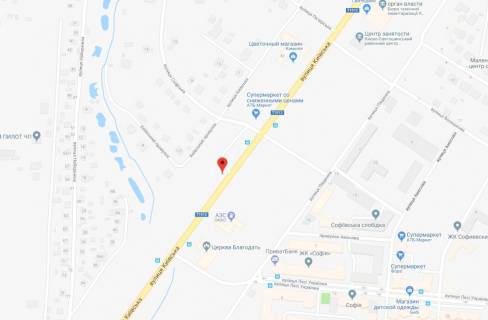 Билборд A в Софиевской Борщаговке, 3x6  вул.Київська, напроти ЖК Софія, направлення на Боярку схема