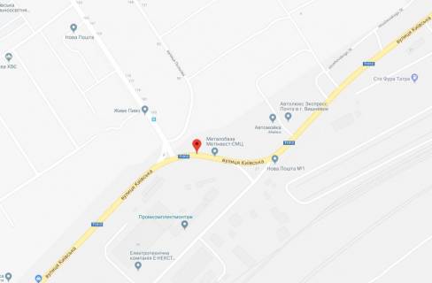 Билборд B в Святопетровском, 3x6  ул.Киевсквя, возле светофора на Т-образном перекрестке, поворот на ул.Центральную с.Святопетровское схема