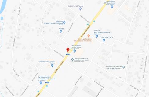 Білборд, Бігборд (Борд)  A у Софіївській Борщагівці, 3x6  вул.Київська, біля Камелії, направлення на Боярку схема