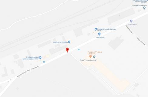 Билборд A в Вишневое, 3x6  вул.В.Чорновола, навпроти МХП схема