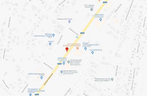 Билборд B в Софиевской Борщаговке, 3x6  вул.Київська, направлення на Київ схема