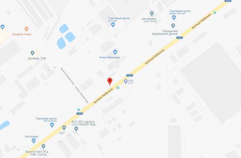 Билборд B в Вишневое, 3x6  вул.Київська, поворот на вул.Промислову, направлення на Київ схема