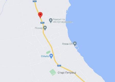 Билборд B в Старых Петровцах Село Старые Петровцы, ул.Власова направление Новые Петровцы. Вышгород,Киев схема