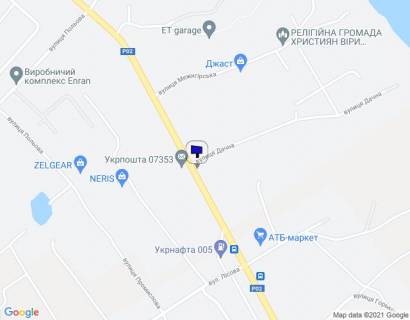 Білборд, Бігборд (Борд)  A у Старих Петрівцях вул. Свято-Покровська схема