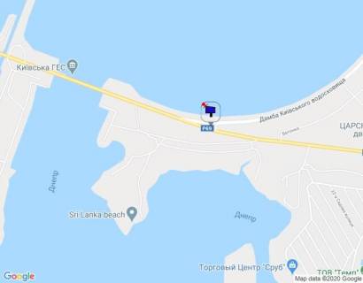 Білборд, Бігборд (Борд)  B у Осещині м. Вишгород, траса Р-69 "Вишгород-Десна", км 2+000 ліво, ГЕС, виїзд з Вишгорода в Хотянівку та на Київську дамбу, до СОБІ КЛАБ схема