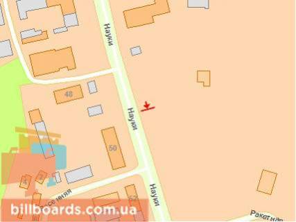 Білборд, Бігборд (Борд)  B у Києві, 6х3  В. Кільцева Міська, Синьоозерна 2Б напроти до пр Перемоги схема