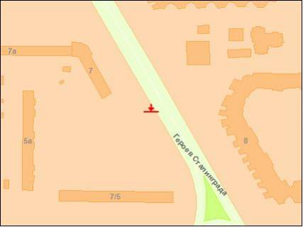 Билборд A в Киеве, 6х3  Бориспільське шосе / вул. Бориспільська з Києва схема