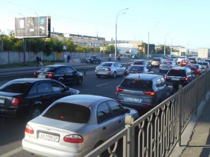 Призма B в Киеве, 6х3  Набережно-Рибальська - Подільсько-Воскресенський міст від Подолу - 188832 фото 1