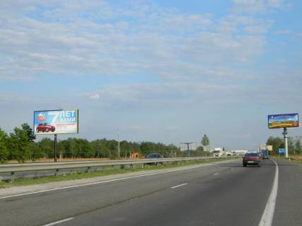 Билборд B в Київських трасах, 6х3  Новообухівська траса 24+480 км, ліворуч з Києва фото 1