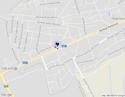 Билборд A в Бровары, 6х3  м.Бровари, вул.Київська, 60,  (світлофор) схема