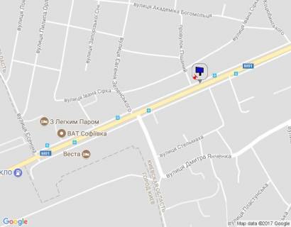 Билборд B в Бровары, 6х3  м.Бровари, вул.Київська, 41, провулок Пісчаний схема