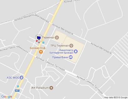 Білборд, Бігборд (Борд)  B у Бровари, 6х3  м.Бровари, вул.Київська 267, (напроти ТРК Термінал) схема