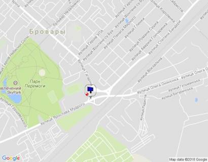 Билборд B в Бровары, 6х3  м.Бровари, вул. Героїв України 29,  (мост розвязка з вул. Я.Мудрого, Онікієнка) схема