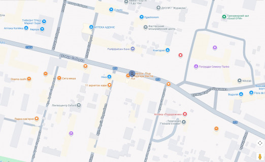 Сiтiлайт B у Фастові, 1,2х1,8  г.Фастов, ул.Соборная, 29 схема