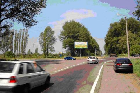 Билборд A в Фастове, 6х3  перекресток ул. Якубовского и Окружной дороги, (клумба) въезд с Киева  фото 1