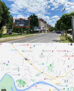 Ситилайт B в Ужгороде, 1.2х1.8  вул. Собранецька (перехрестя, дорога в центр міста, напроти ТЦ "Дастор", поряд салон "Тойота", льодовиковий каток, головний в'їзд зі Словацького кордону, аеропорту) фото 1