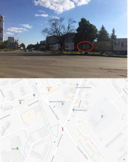 Билборд A в Ужгороде, 3х6  вул. Минайська (4 полоси,найбільше перехрестя в м Ужгород, ТЦ"Україна",  Київстар, Укртелеком, готель"Закарпаття",) фото 1