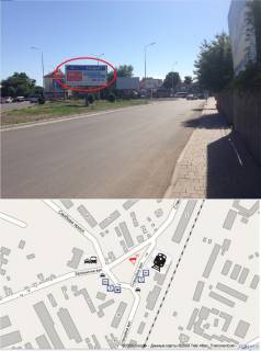 Білборд, Бігборд (Борд)  B у Ужгороді, 3х6  вул. Залізнична-Станційна (З/д вокзал,Автовокзал, Центральна частина міста - привокзальна площа, інтенсивний рух) Фото 1