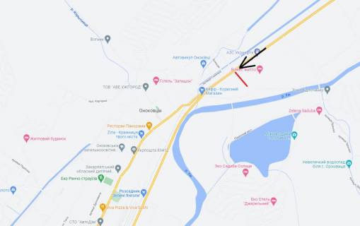 Білборд, Бігборд (Борд)  B у Ужгороді, 3х6  с.Оноківці (Вїзд в місто, райвідділ поліції, Обленерго, АЗС, ж/д вокзал, ресторани: Камелот, Кілікія, Під Замком) схема