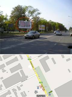 Білборд, Бігборд (Борд)  B у Ужгороді, 3х6  вул. Гагаріна (перехрестя, напроти АЗС "ТНК", АТБ напрямок в центр, головний в'їзд в місто, дорога до Вокзалу. АЗС, сервіси, ринки, МРЕО, коледж) Фото 1