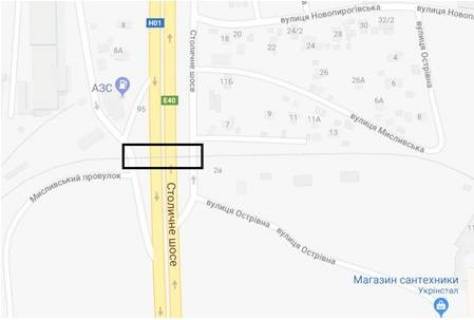 Нестандарт A у Києві, 3x6  Плоскости сторона А (из г. Киева в Конче-Заспу) схема