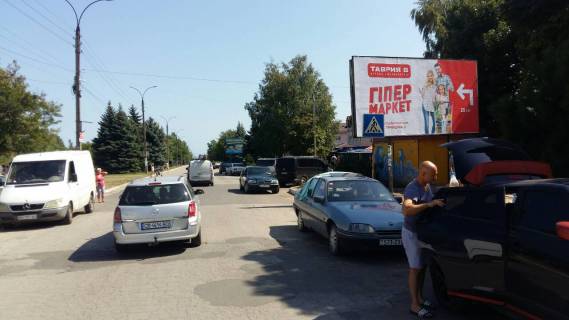 Білборд, Бігборд (Борд)  A у Сергіївці, 3x6  ЦЕНТР, РИНОК, банк "Південний", "Приватбанк", автостанція Фото 1