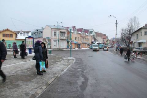 Сiтiлайт C у Надвірній, 1,2x1,8  Чорновола-Соборна-Шевченка, площа Вічнного Вогню, торговий центр Лев, напрямок руху на Яремче, Буковель,Івано-Франківськ, Богородчани Фото 1