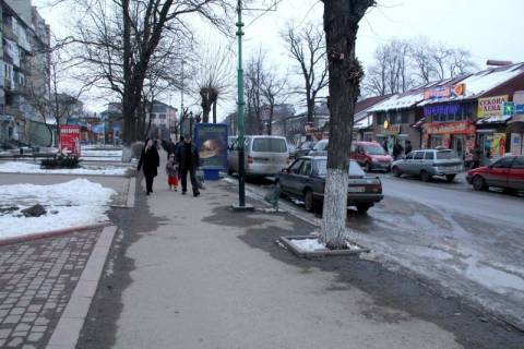 Сiтiлайт B у Надвірній, 1,2x1,8  Грушевського, маг.Домотехніка, нотаріус Вірстюк, автозупинка на Пасічну, Пнів, напрямок руху до Майдану Шевченка Фото 1