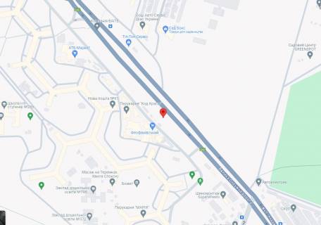 Нестандарт A у Києві, 2.5x1.5  вул. Академіка Заболотного, зупинка "Торговый центр",  з боку  Ринок Феофаніївський, з центру, право схема