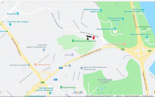 Скроллер A в Киеве, скролл 3.14*2.3  ул. Старонаводницкая/площадь ГВОВ - 452894 схема