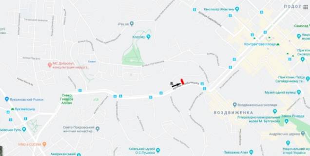 Скролер, Скрол B у Києві, скролл 3.14*2.3  вул. Глибочицька, 71, (ЖК "Поділ Плаза"), в напр Верхнього Валу - 557642 схема