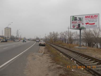 Білборд, Бігборд (Борд)  A у Вишгороді, Board 3x6м  вул.Набережна/вул. Піщана, напротив АЗС "motto", в напрямку м. Вишгород, в м. Київ Фото 1