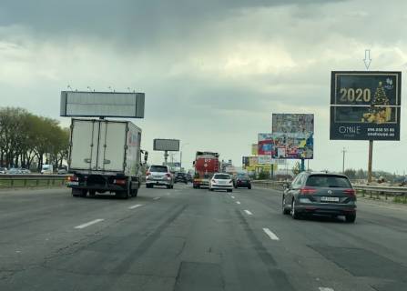 Білборд, Бігборд (Борд)  + у Києві, Board 6x6м (3х6м)  вул. В. Кільцева дорога, (III), перед розворотом, навпроти  McDonald’s, Автосалон "Renault", "Volvo", "Арма Моторс", в бік Теремків, Одеської площі Фото 1