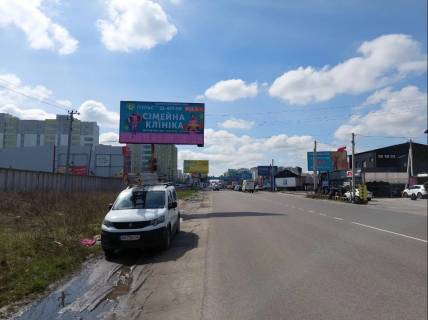 Билборд B в Вишневое, Board 3x6м  вул. В. Стуса, 8 / вул. Джерельна, поруч із Сант. салон "UKRINSTAL", поруч зупинка та Магазин "Фора", ЖК "Агам","АВТОАПТЕКА XL" - Автомаркет,  350м до  розв'язки  в з вул. В. Чорновола АЗС "КЛО", в бік м Києва фото 1
