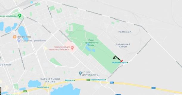 Білборд, Бігборд (Борд)  A у Києві, Board 3x6м  вул. Миколи Хвильового, біля ст.м. Червоний Хутір/вул. Старобориспільська схема