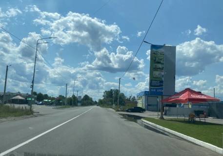 Билборд A в Погребах, Board 3x6м ветрикальний  Погребський шлях поруч АЗС BVS ,  АЗС «Avantage7»,  500м до  "АТБ- Маркет", "Буд. маг. "Анжіо",  Ресторан "Дубровка", в бік Києва фото 1