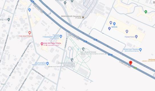 Білборд, Бігборд (Борд)  B у Києві, Board 6x6м (3х6м)  вул. В. Кільцева дорога, (II), перед розворотом, навпроти Автосалон "Арма Моторс",  McDonald’s, в бік Теремків, Одеської площі схема