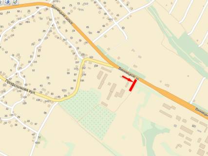 Білборд, Бігборд (Борд)  A у Хмельницькому, 3x6  Вінницьке шосе вул. схема