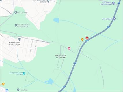 Билборд A в Хмельницком, 3x6  В'їзд з Рівного, Житомира (поворот на м-н Андора, Н03) схема