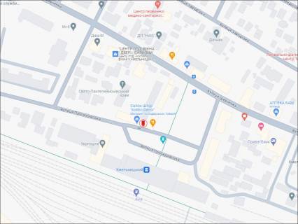 Нестандарт B у Хмельницькому Проскурівська вул., 107, біля залізничного вокзалу, (1) схема