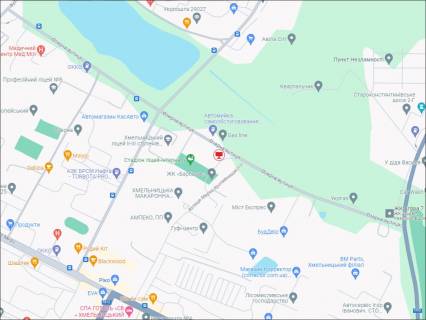 Билборд A в Хмельницком, 3x6  Озерна вул. (ЖК Автобіографія, азс GasLine) схема